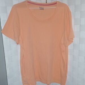 Peach Short Sleeve Top
